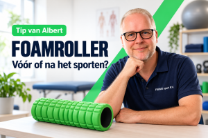 Albert Peters geeft productadvies over foamrollen vóór of na het sporten