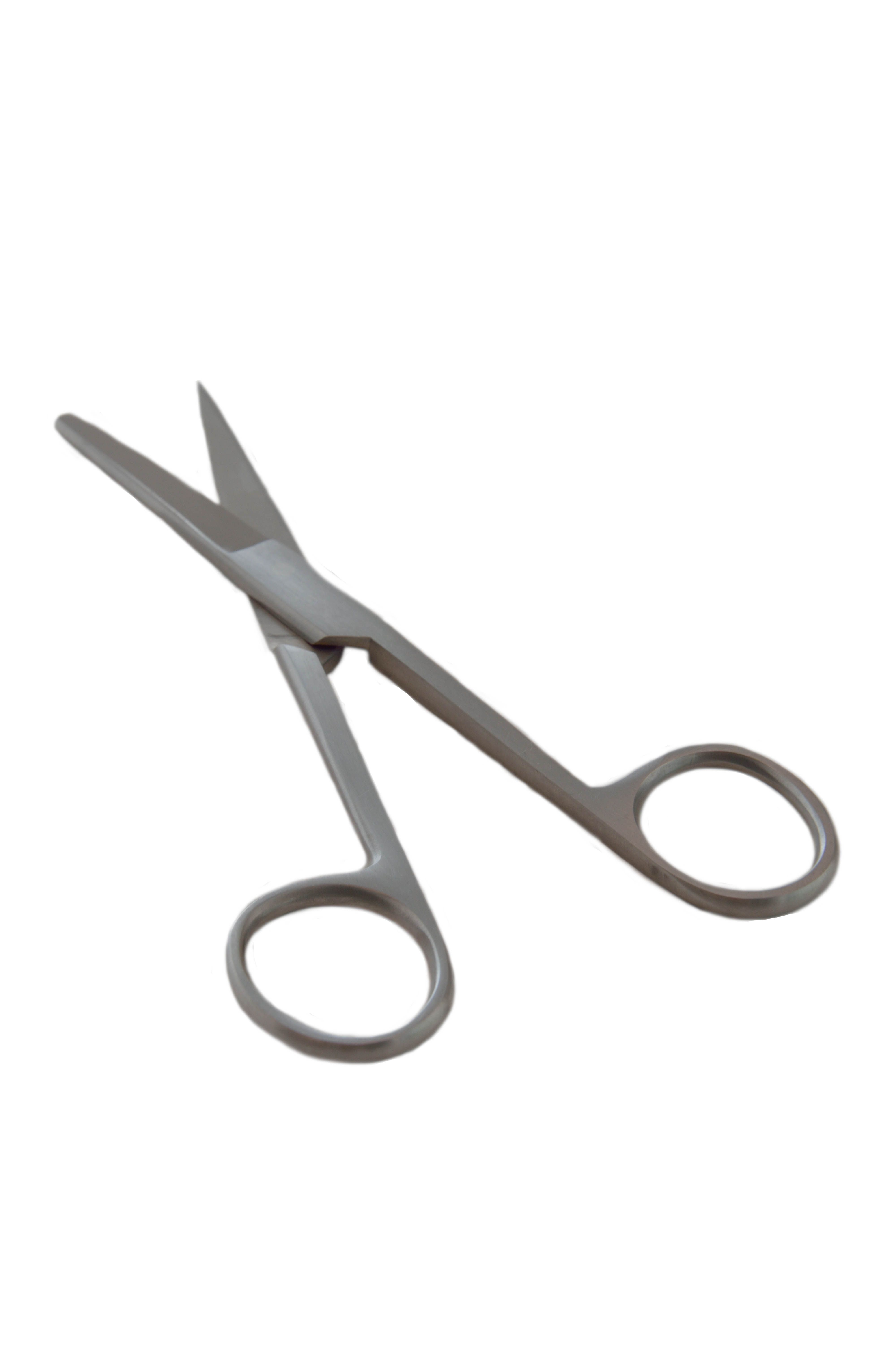 Schaar spits - stomp 14 cm rvs uitvoering