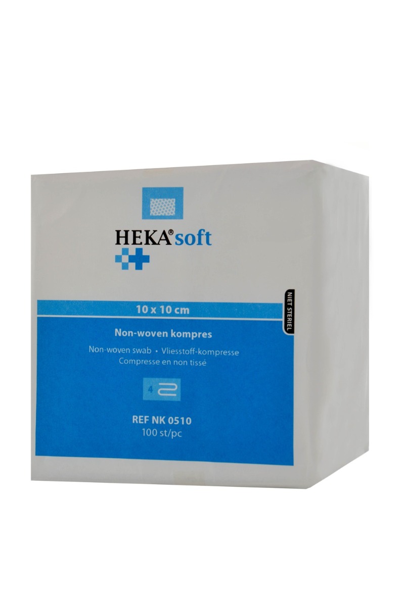 Gaaskompres nonwoven 10 cm x 10 cm à 100 stuks