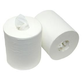 MIDI Euro cellulose poetsrol 20 cm x 280 meter zonder binnenkoker - doos à 6 centerfeed rollen