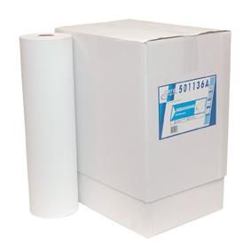 Onderzoektafelpapier 50 cm x 100 meter – 2-laags cellulose behandelbankpapier per doos à 6 rollen