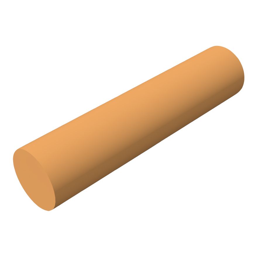 Knie- en enkelrol ø 15 x 65 cm antraciet coating Type II