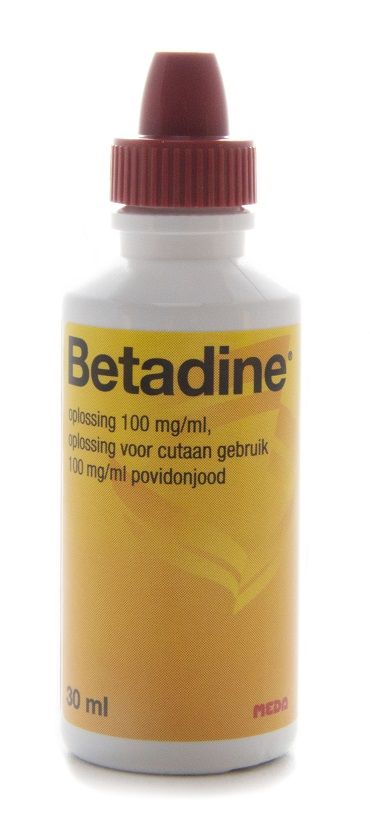 Betadine jodium oplossing 100 mg/ ml povidonjood 30 ml