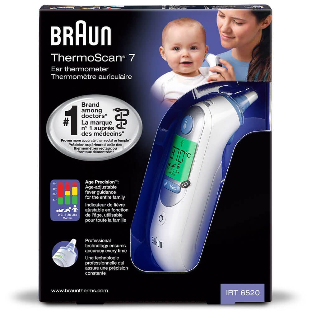 Braun oorthermometer Thermoscan IRT 6520 wit