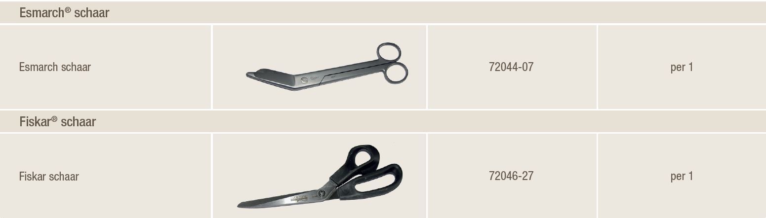 Lister verbandschaar 18 cm rvs uitvoering