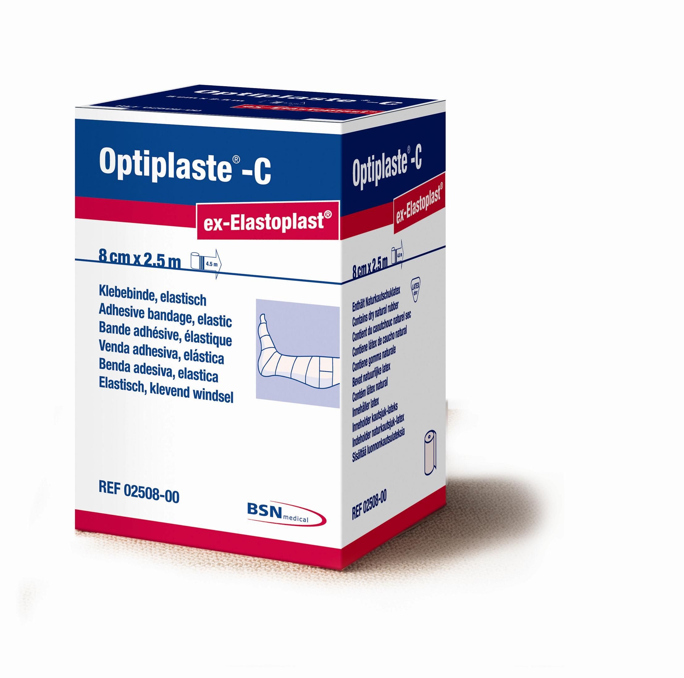 Optiplaste-C 8 cm x 4,5 meter per stuk verpakt