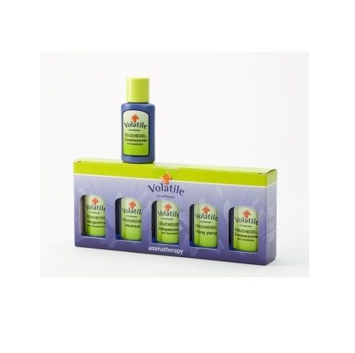Volatile bad en doucheolie cadeauverpakking 5 x 30 ml mini flacons