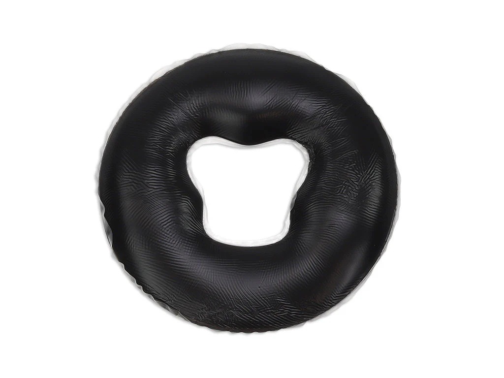 Comfort siliconen gelkussen met uitsparing zwart voor massagetafel