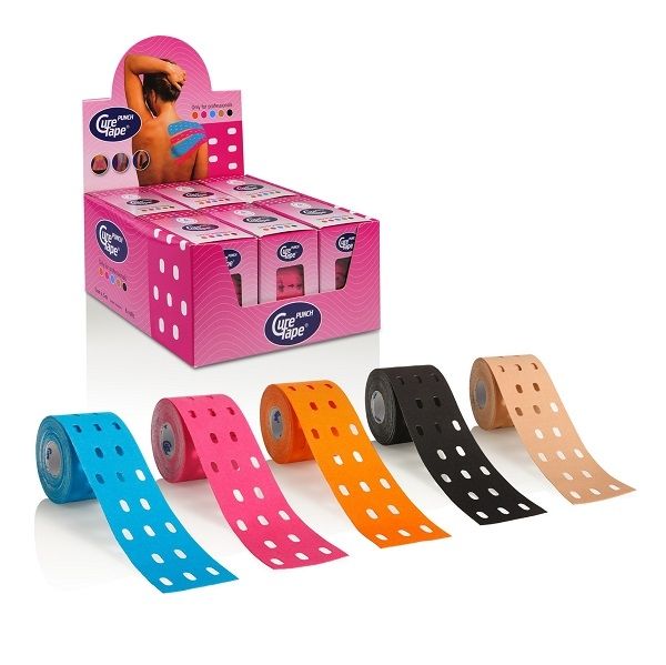 CureTape Classic Punch 5 cm x 5 m | Kinesiotape met Gaten | FRAMO