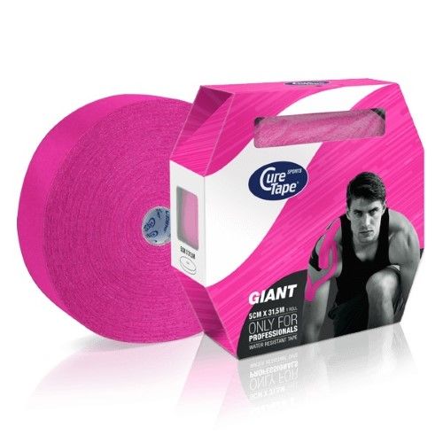 CureTape® Giant Sports - Roze - kinesiotape - Extra kleefkracht - 5cm x 31,5m