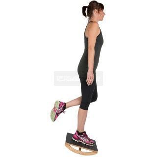 Oefenbord balansbord wiebelbord evenwichtsbord hout 40 cm x 40 cm Uni-directional