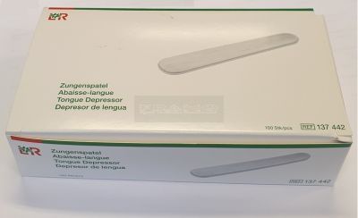 Houten zalfspatel - tongspatel doosje à 100 stuks