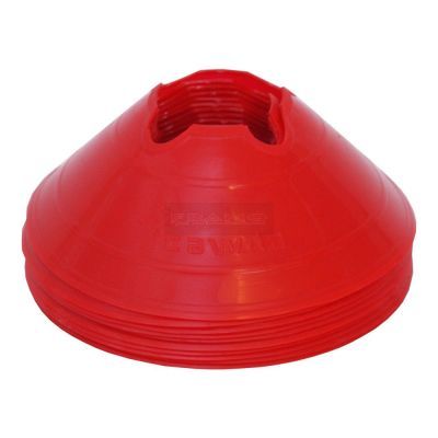 Vloermarkers - markeerschijven H6 cm Ø20 cm rood à 10 stuks