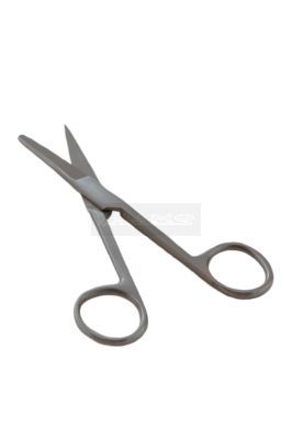 Schaar spits - stomp 14 cm rvs uitvoering