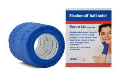Elastomull Haft fixatiewindsel 6 cm x 4 meter blauw