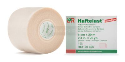 Haftelast fixatiewindsel latexvrij 6 cm x 20 meter beige