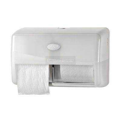 Pearl White duo toiletrolhouder - compact (P50440)