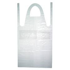 Schort PE 80 x 125 à 100 stuks wit - 20mµ