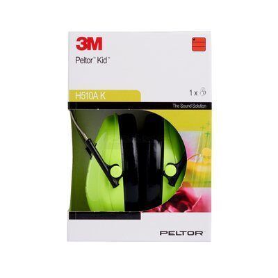 3M Kids gehoorkap met hoofdband, H510AK-442-GB, Neon-Groen