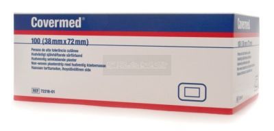 Leukoplast soft - CoverMed huidvriendelijke wondpleisterstrips 38 mm x 72 mm à 100 stuks