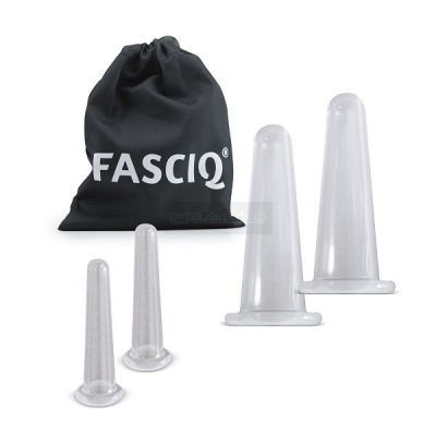FASCIQ - Cupping siliconen facial set 2 x mini & 2 x medium