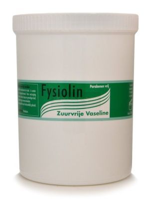 Fysiolin zuurvrije vaseline 1000 ml parabenen vrij