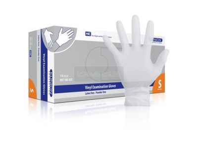 Klinion Vinyl handschoenen transparant poedervrij 100 stuks wit