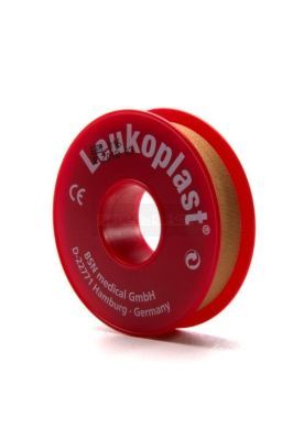 Leukoplast beige fixatiepleister 1,25 cm x 9,2 meter