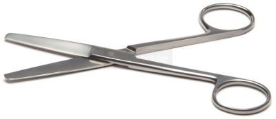 Schaar stomp - stomp 14 cm rvs uitvoering