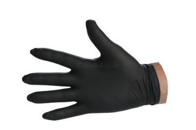 Eurogloves Nitrile handschoen poedervrij SOLID - 100 stuks - zwart