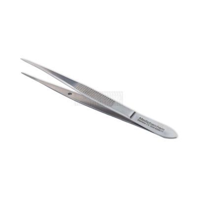 Splinterpincet met geleidestift 11 cm rvs uitvoering