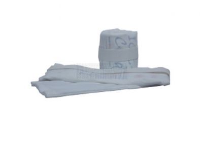 Reusable badstof coldpackhouder met klittenband sluiting 12 cm x 29 cm