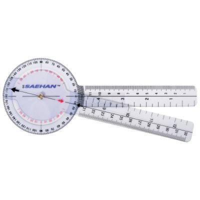 SAEHAN kunststof goniometer 15 cm 0° tot 360° per 1°