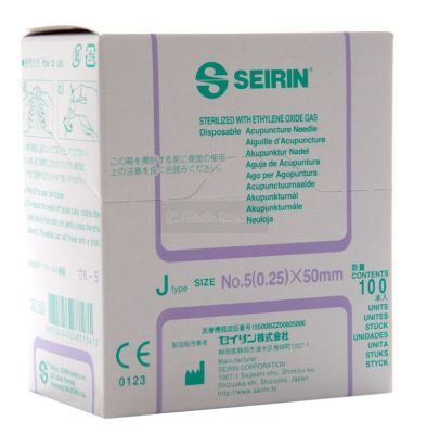 Seirin type J 0,25 mm x 50 mm à 100 stuks