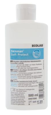 Skinman Soft Protect Ecolab handdesinfectie lotion 500 ml met vitamine E, glycerine en panthenol