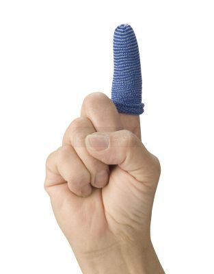 Vingerbob buisvormig vingerverband Large blauw à 5 stuks