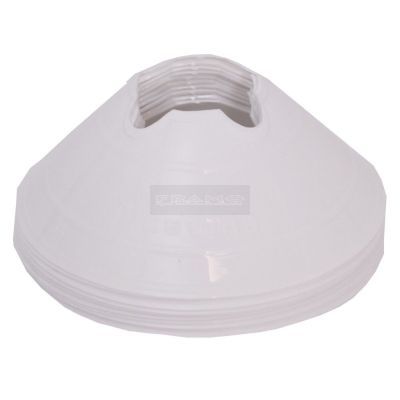 Vloermarkers - markeerschijven H6 cm Ø20 cm wit à 10 stuks