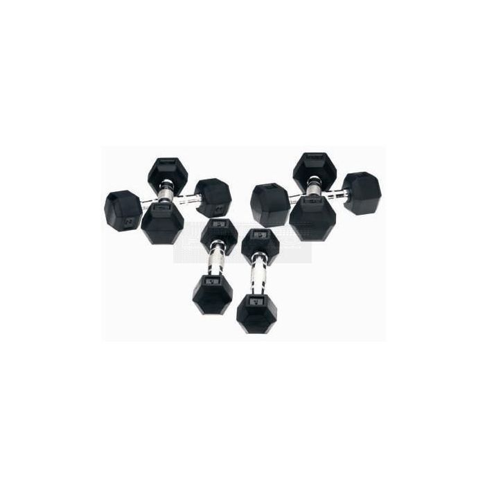 Dumbells zeskant 4 kg per paar