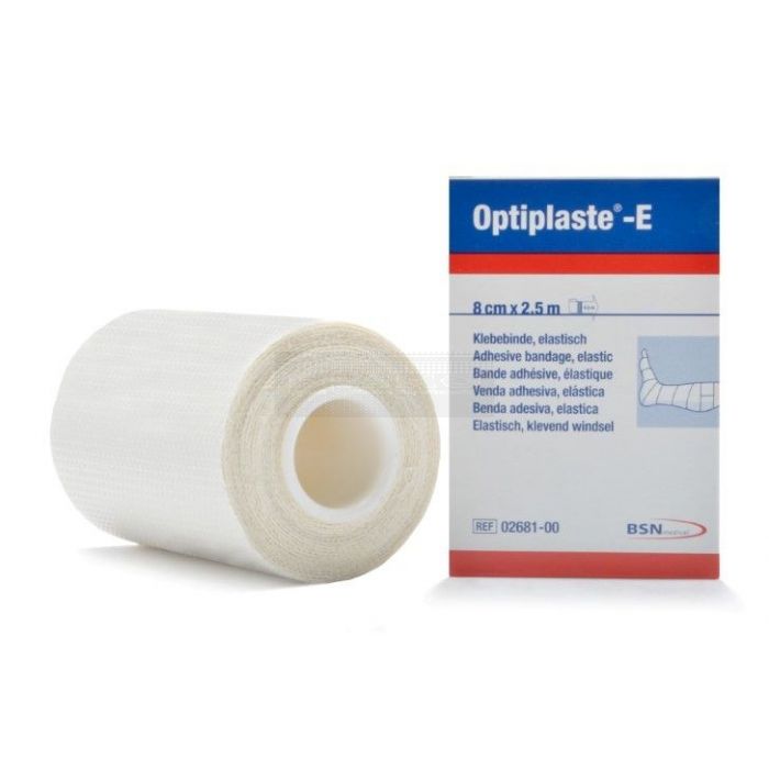 Optiplaste-E 8 cm x 4,5 meter per stuk verpakt