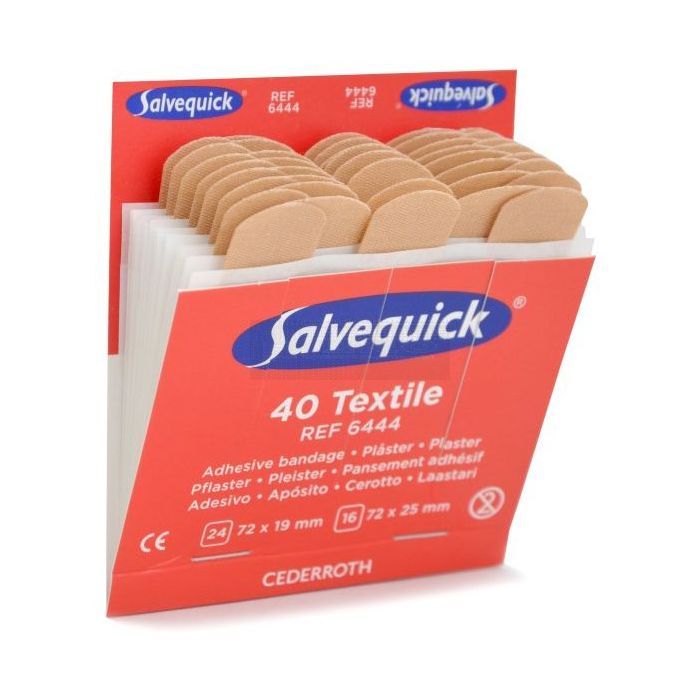 Salvequick 6444 navulling textiel 1 x 40 stuks