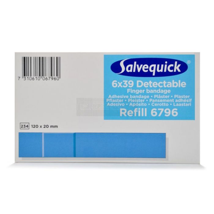Salvequick 6796 navulling detectable vingerstrips 6 x 39 stuks