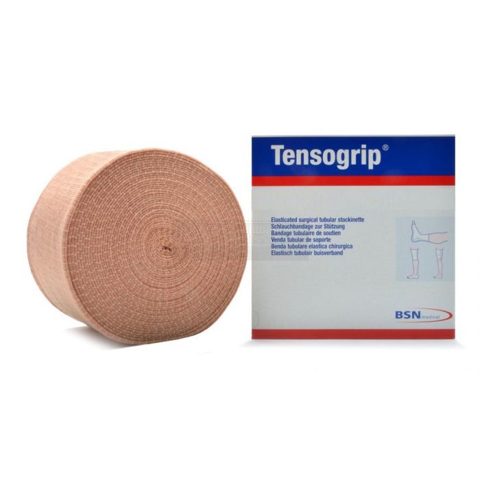 Tensogrip elastisch buisverband beige G - 12 cm x 10 meter bovenbeen large