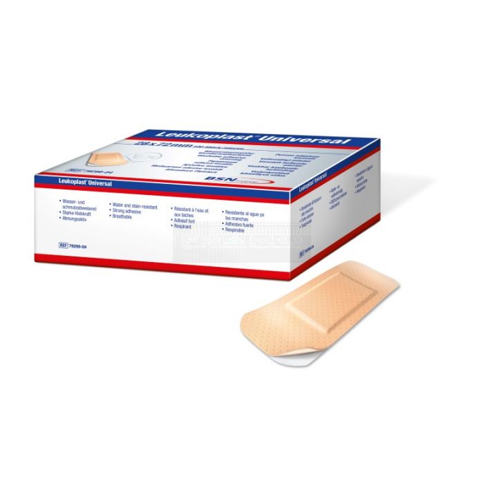 Leukoplast universal wondpleister strips 28 mm x 72 mm à 100 stuks