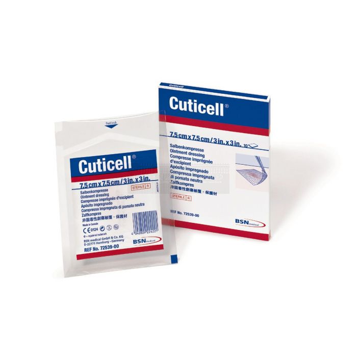Cuticell Contact Siliconen contactlaag 7,5 cm x 10 cm per 5 stuks