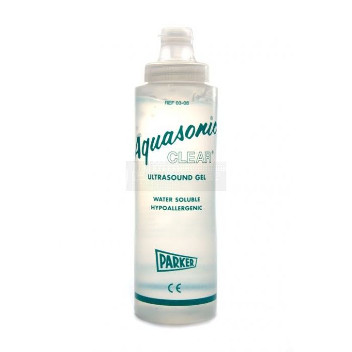 Aquasonic Clear contact gel - ultrasound gel 250 ml is zeer geschikt voor doppler en echo-apparatuur. Aquasonic neutrale, reukloze contactgel voor ultrageluid- en echotherapie met een neutrale pH-waarde en een uitgekiende viscositeit. Door de bijzondere s