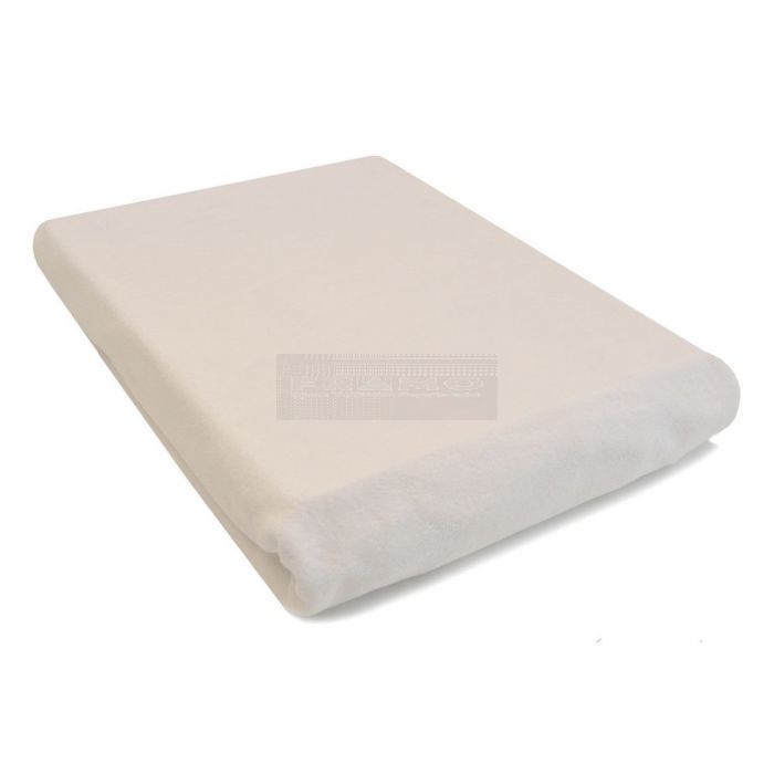 Badstof hoes voor massagetafel en behandelbank zonder uitsparing wit