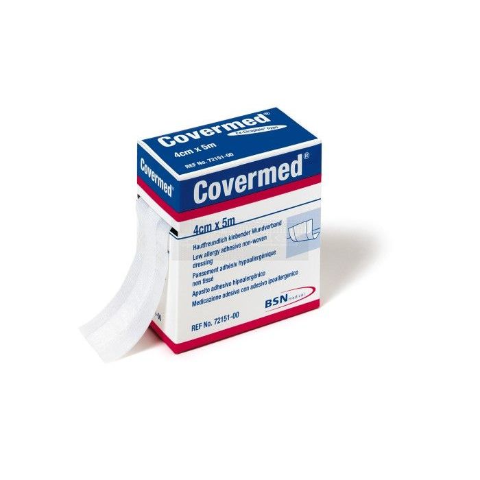 CoverMed huidvriendelijke wondpleister 4 cm x 5 meter