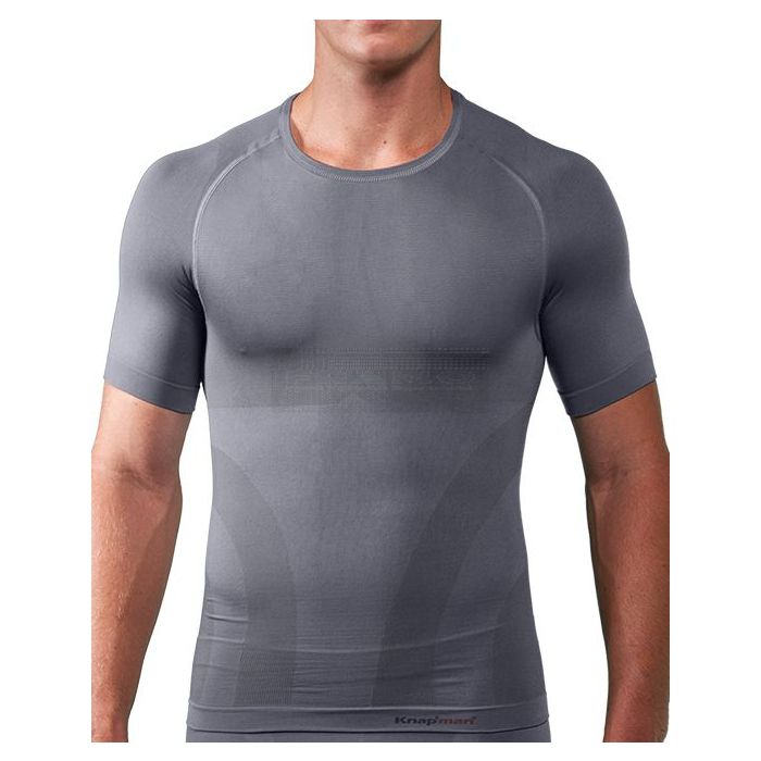 Zoned Compression Shirt Crew-Neck Ultimate Sport Performance 20 grijs