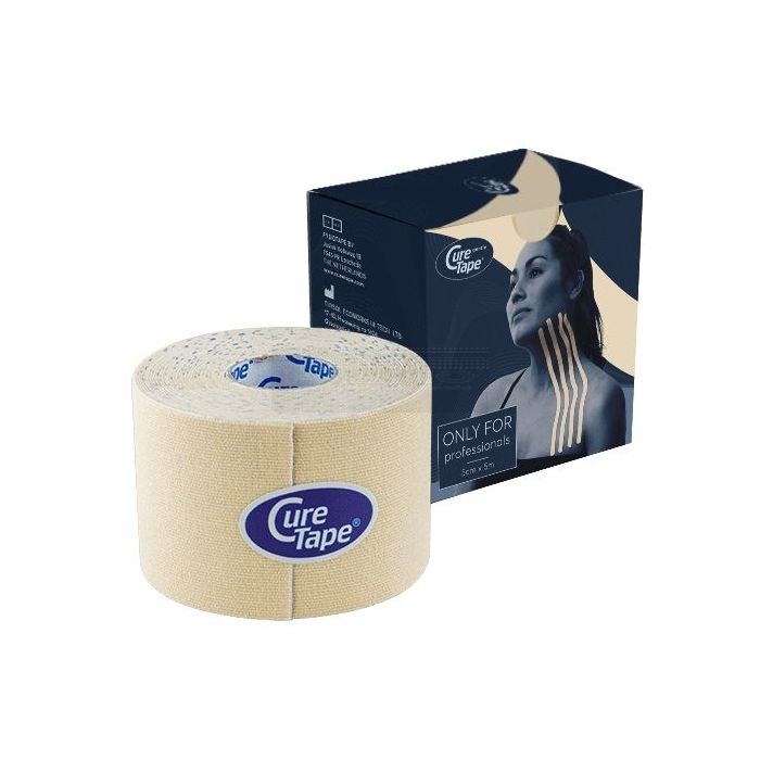 CureTape Gentle 5 cm x 5 meter sensitive wrs - ecru