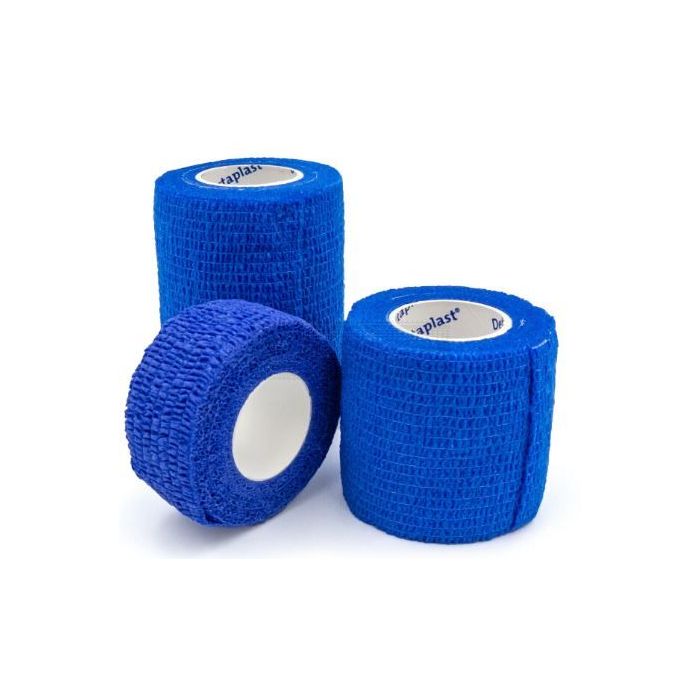 Detectaplast cohesive bandage 7,5 cm x 4,5 meter blauw